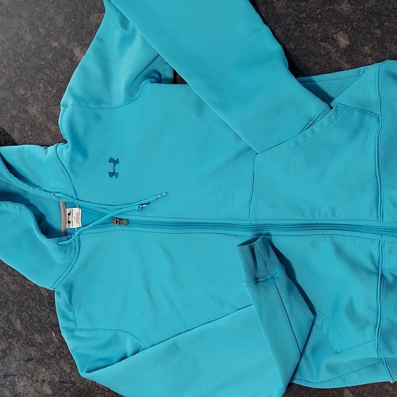 EUC Under Armour Women's Rival Fleece Full Zip Hoodie Medium - Picture 1 of 9